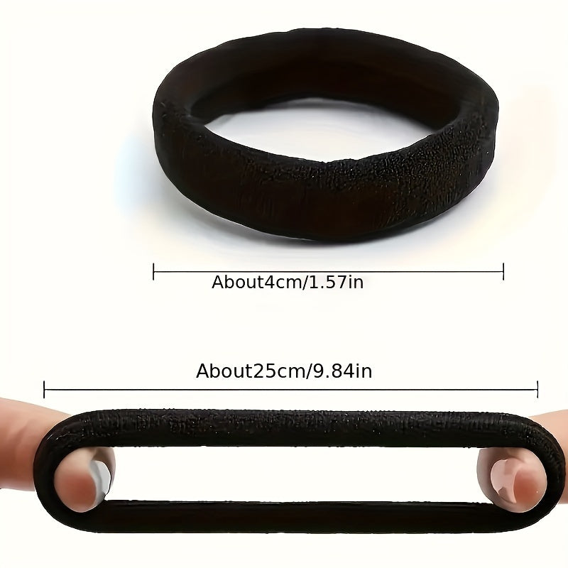 Simple Black Hair Rubber Bands for Women/Girls