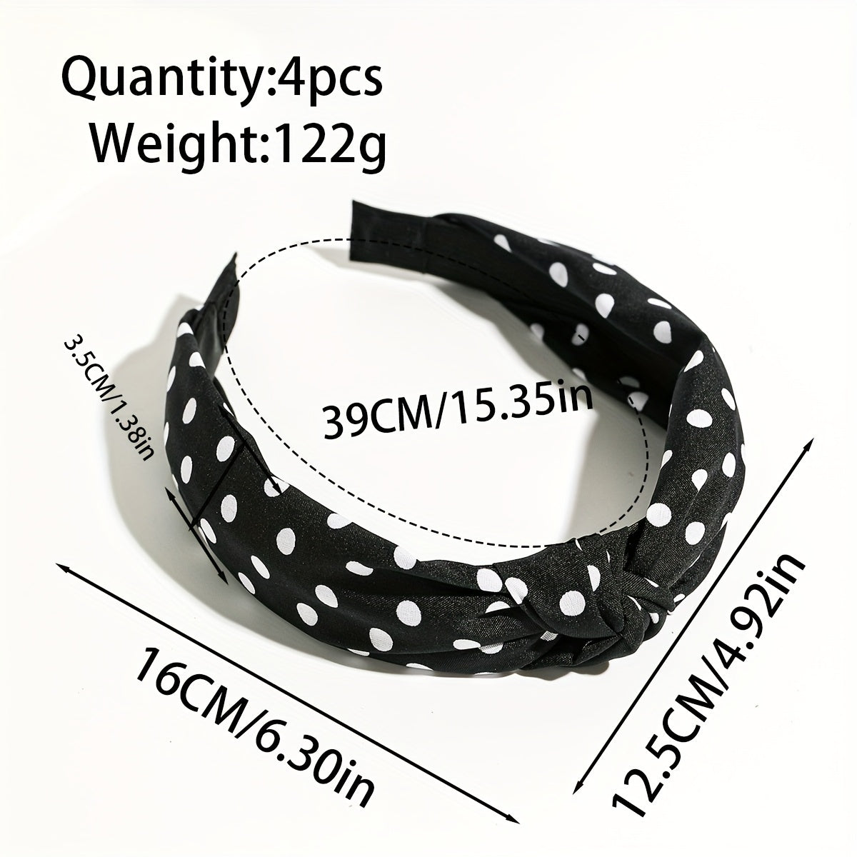 Women’s Fabric Knot Headbands - Timeless B&W Styles for Everyday Glam