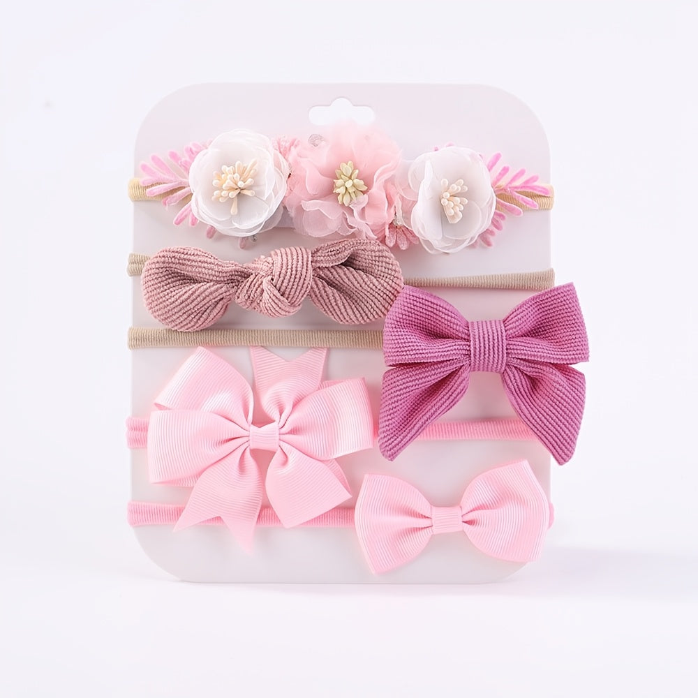 Sweet & Stylish pack of Hairbands for Newborns/ Girls