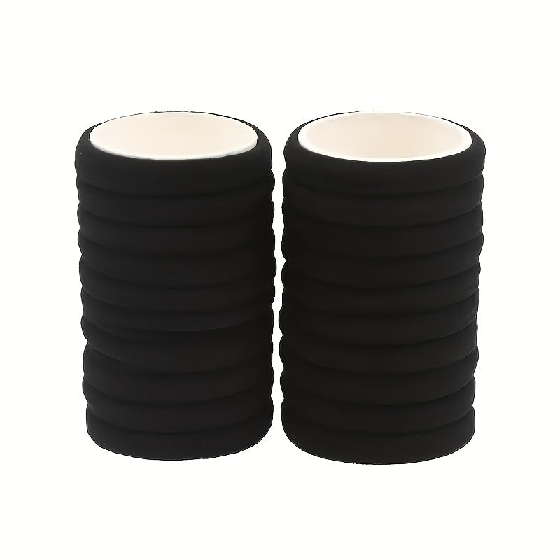Simple Black Hair Rubber Bands for Women/Girls