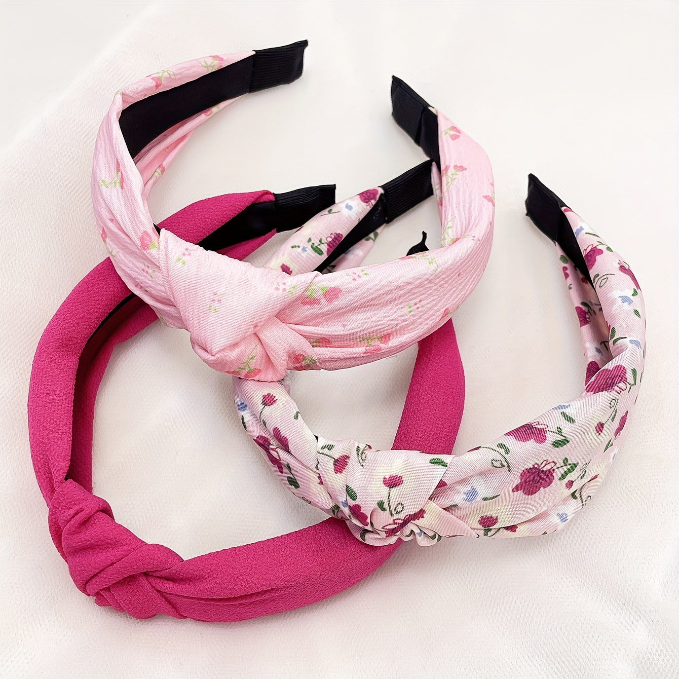 The Pink Petal Edit - Soft Touch,Feminine Florals, Headband Set