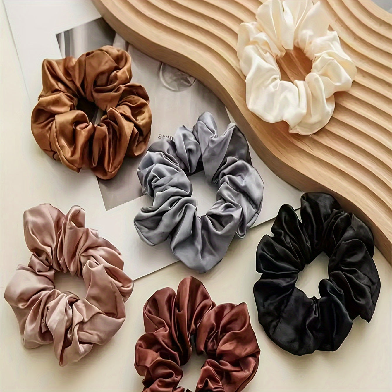 Soft & Elegant Satin Hair Scrunchies for Women