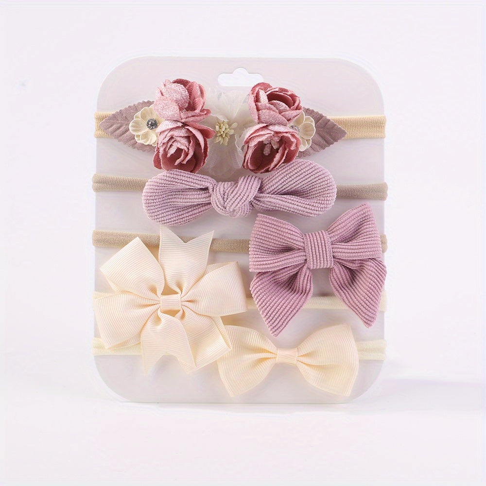 Sweet & Stylish pack of Hairbands for Newborns/ Girls