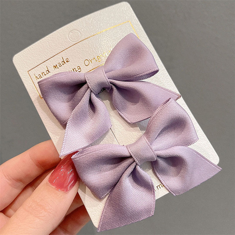 Princess Bow Hair Clips – Cute Side Clips for Girls (2pcs)