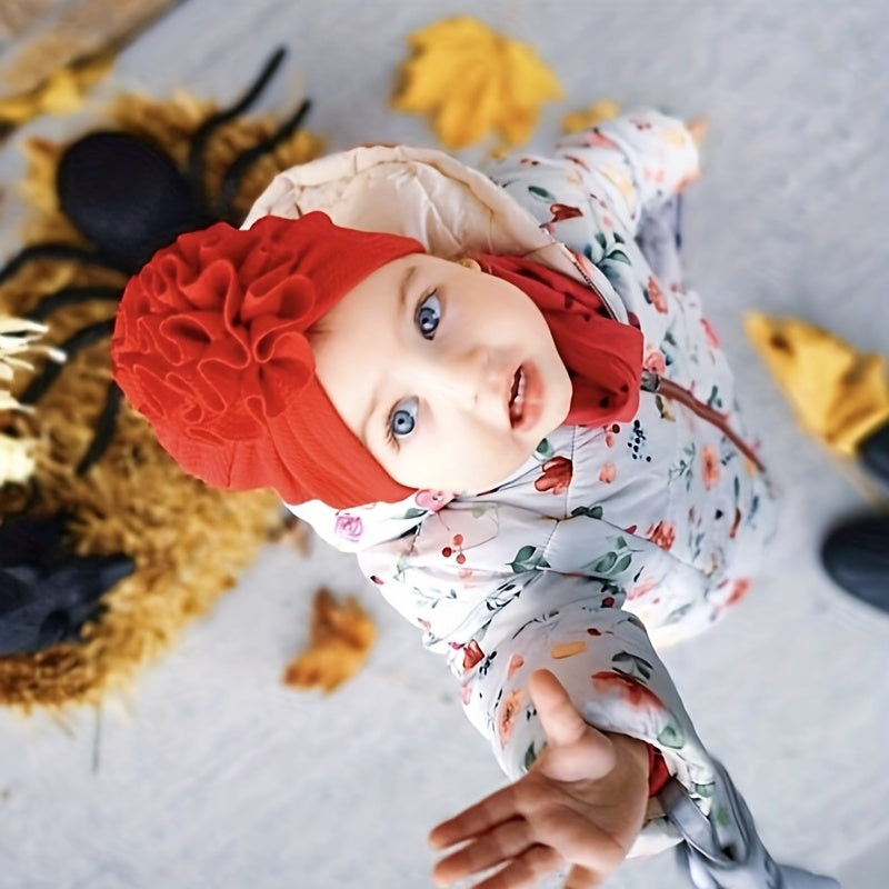 Baby Flower Turban Hats – Soft & Cozy Headwraps for Newborns
