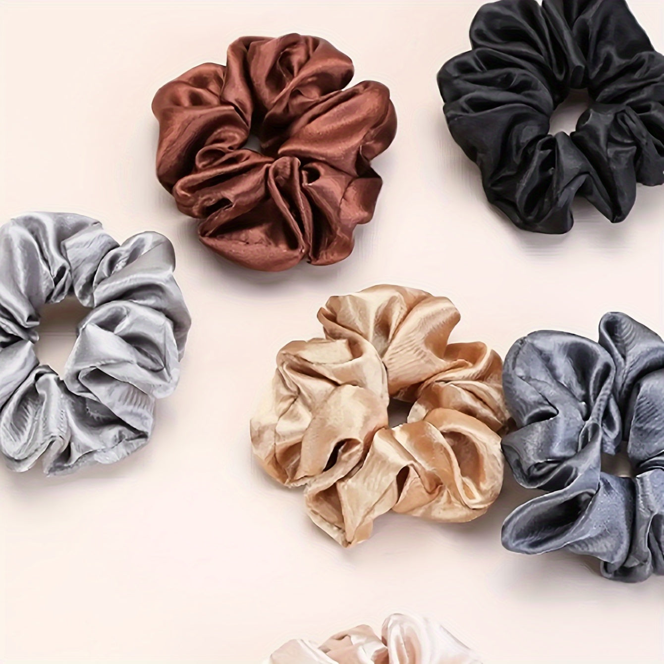 Soft & Elegant Satin Hair Scrunchies for Women
