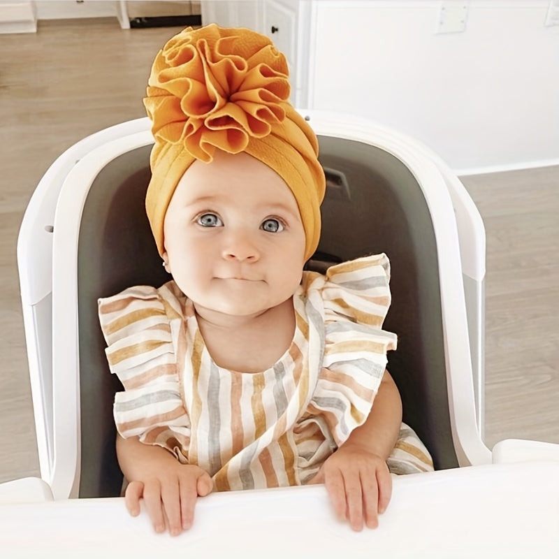 Baby Flower Turban Hats – Soft & Cozy Headwraps for Newborns