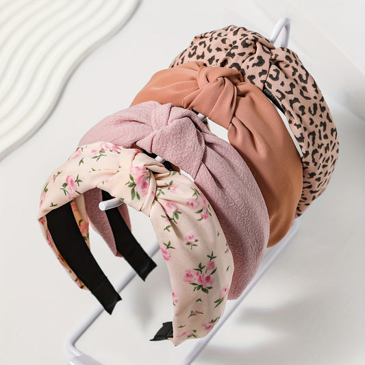 Trendy Floral Knotted Headbands