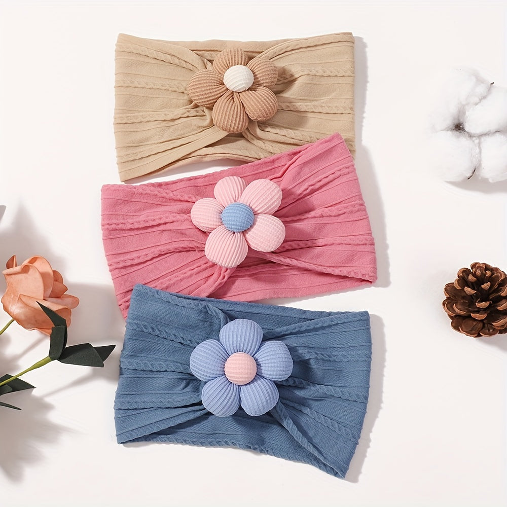 Luxe 12-Piece Floral Headband Set – Soft & Stylish Hair Accessories for Babies, Kids & Moms
