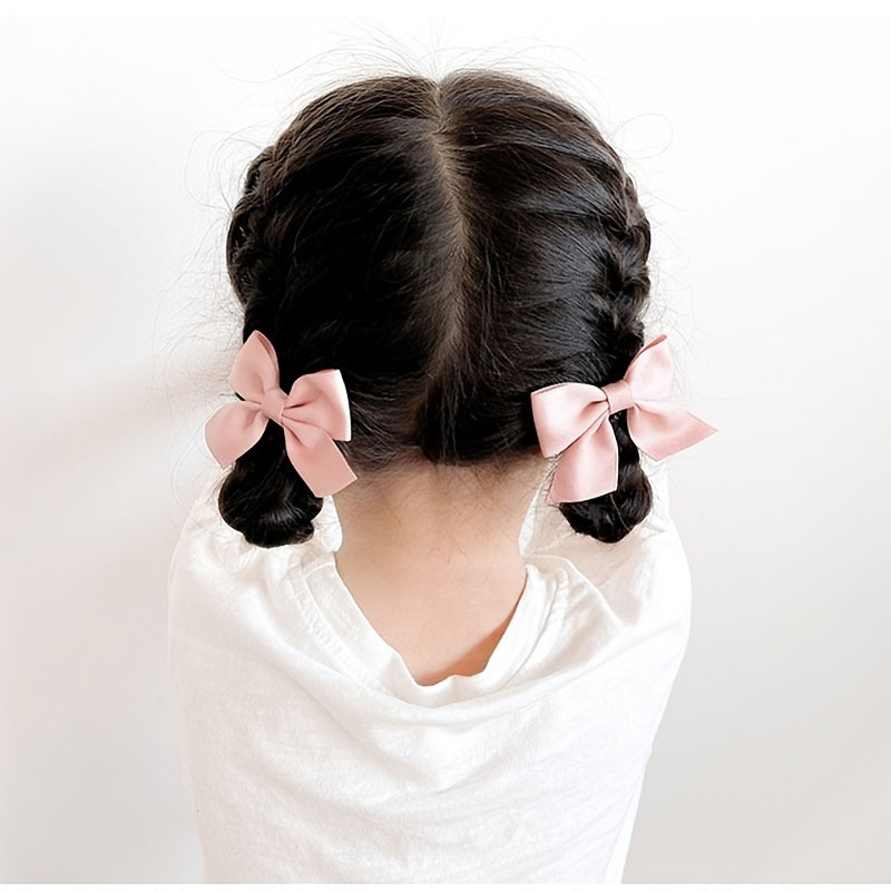 Princess Bow Hair Clips – Cute Side Clips for Girls (2pcs)