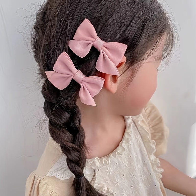 Princess Bow Hair Clips – Cute Side Clips for Girls (2pcs)