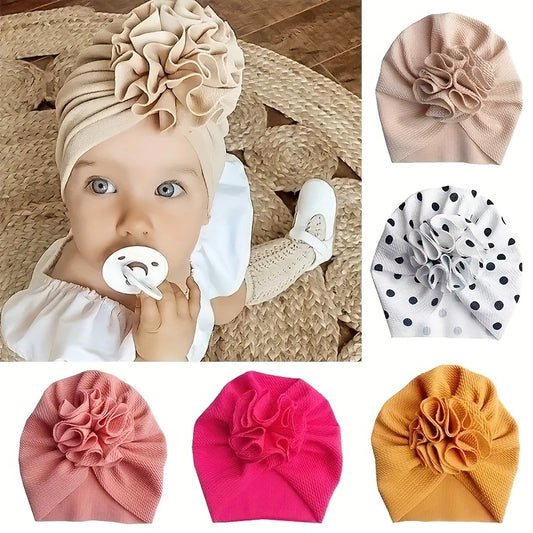 Baby Flower Turban Hats – Soft & Cozy Headwraps for Newborns