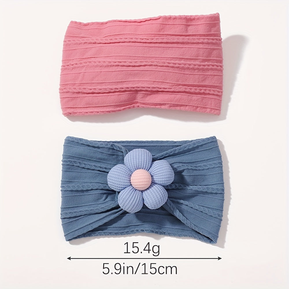 Luxe 12-Piece Floral Headband Set – Soft & Stylish Hair Accessories for Babies, Kids & Moms