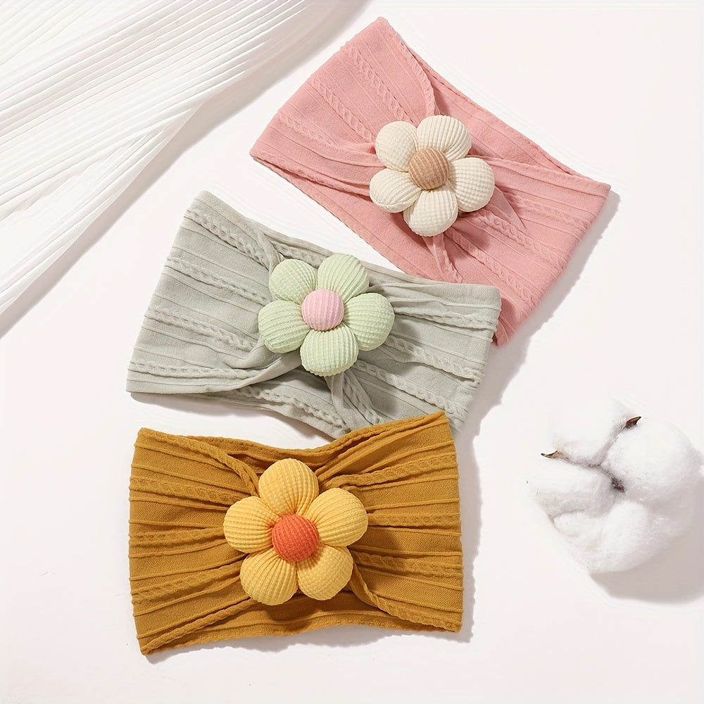 Luxe 12-Piece Floral Headband Set – Soft & Stylish Hair Accessories for Babies, Kids & Moms